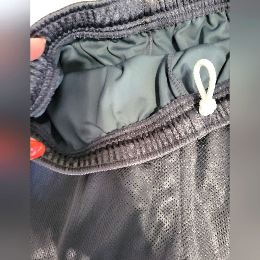 Women's Gray Athletic Shorts - Picture 2 of 4